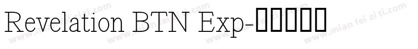 Revelation BTN Exp字体转换